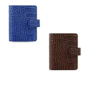 Filofax Classic Pocket Croc Organiser - Chestnut