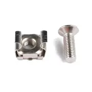 Square Hole Screws 20pcs Mounting Washers Nut Cage M5 Cabinet Rack