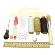Bookbinding Kit Starters Tools Set Bone Folder Paper Creaser Waxed Thread Awl
