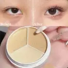 Cover 3 Colors Acne Cover Persistence Moisturizing With Brush Concealer Palette