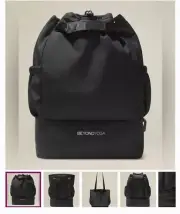 Beyond Yoga Gym Bag New Drawstring Black Convertible Bag