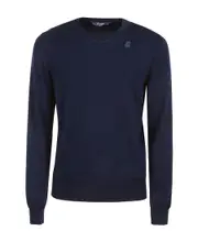 Round neck pullover sweater S Black