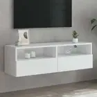 Wall Floating TV Cabinet Wooden Entertainment Unit Stand Storage Shelf Rack