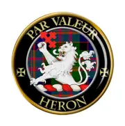 Heron Scottish Clan Pin Badge