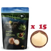 15 x Happy Nut Australia Macadamia 225g FREE SHIPPING 11/2025 NEW Batch