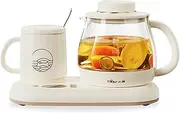 BEAR Health Pot, 800ml Hot Tea Kettle Electric with 400ml Cup Warmer, 40-90℃ Temperature Control, 6 Programmable Control for your Favorite Teas and Coffee