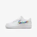 【NIKE 耐吉】AIR FORCE 1 LV8 1 GS 大童 休閒鞋 經典 彩虹編織 穿搭 白彩(FQ4948-100)