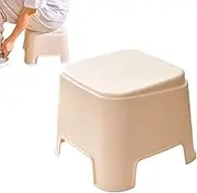 Short Stepping Stool, Kitchen Bath Seat, Stackable Foot Rest, Lightweight Portable Build, Ideal for Family Bathrooms and Everyday Living Spaces, 9.1x8.3x7.1 Inches