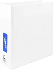 Bantex, Insert Ring Binder, A5, 2D Ring, 50mm, White [Item No. 100851560]