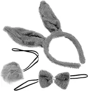 [WRITWAA] 1 Set Children's Performance Headgear Animal Tails Costume Animal Ear Headband Halloween Costume Prop Animal Headbands for Plush Ears Headband Animal Ears Headband