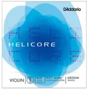 D'Addario Helicore Violin Single E String 4/4 Size Medium Tension