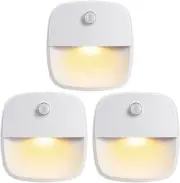 Motion Sensor Light, Cordless Battery-Powered LED Night Light, Wall Light