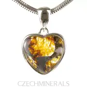 1.67g METEORITE PALLASITE pendant in sterling silver .925 11mm #OTH230