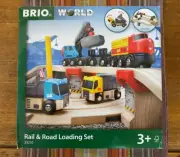 33210 BRIO Wooden Train Rail & Road Loading Set! New! Thomas!