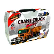 80pc Construct IT Buildables Crane Truck DIY Toy Set w/ Case Build Kit Kids 5y+