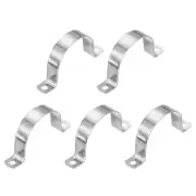 5Pcs 2-3/8" (60mm) Rigid Pipe Strap 2 Hole U Bracket Thicken Conduit Tube Clamp