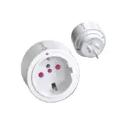 Sansai Travel Adaptor/Adapter Europe/Asia/Italy to AU/NZ Power Plug/Outlet White