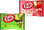 Kitkats Japan, Strawberry Strawberry & Deep Matcha Flavors Set, Japanese Chocolate Bar, 2 Pack