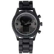 Marvel Punisher Dark Skull Symbol Watch Black