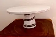 Waylande Gregory 12” Silver Snake Cake Platter Vintage