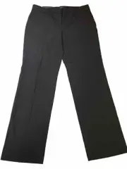 Ann Taylor Seasonless Stretch Dress Pants Size 10 Black Straight Leg Devin Fit