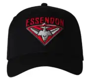 Essendon Bombers AFL Official Youth Kids Staple Supporter Cap 54cm AF8768 54cm