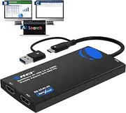 OREI SplitExtend 4K HDMI Splitter Extended Display for Dual Monitor - Multi-Monitor Display 3 Separate Screens - USB A & USB-C Adapter to HDMI 2.0, 4K@60hz, 90W PD Charger, DisplayLink MacOS, Windows
