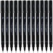 Uni-Ball 200 Pin Fineliner Pen Thin Black (0.3mm) [Box 12]