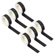 6pcs 15mm 10ft Washi Tapes Masking Sticker DIY Craft Wrapping Scrapbook Black