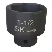 SK Hand Tools 34048 1/2" Dr. 10/2" 6pt Standard Fractional Impact Socket