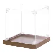 Acrylic Display Case, 6''x6''x6'' Clear Display Box Assemble Dustproof