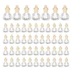 100pcs Hanging Car Air Freshener Perfume Bottle, 10ml(Clear, Pumpkin)