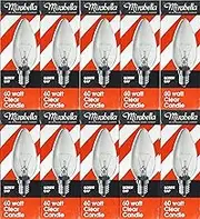 10 x 60W Incandescent Candle Light Globes Bulbs Lamps Small Screw E14 Clear SES