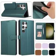 Leather Wallet Flip Cover For Samsung Galaxy A72 A71 A53 A35 A33 A32 A23 A15 A13