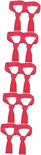 [WOFASHPURET] 5sets Neckwear for Chef Hotel Restaurant Cook Tie Unisex Neckerchief Kitchen Chef Decor Stylish Accessory 2pcs*5
