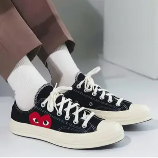 CDG x Converse 1970 黑 基本款 150206C 24.5cm 黑底紅心