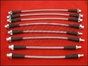 Techna-Fit Stainless Steel Braided Brake Lines 1989-1990 Mitsubishi Eclipse DSM (for: Mitsubishi)