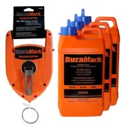 US Tape 75302CPK DuraMark Chalk MagnumPro Chalk Reel with (3) Blue Chalk (5 l...