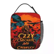 i157 Ozzy Osbourne Poster Insulated Lunch Tote Bag Lunch Multifunction Thermal Cooler Bento Box Work swg6155