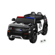 Rigo Ride On Car Kids Electric Patrol Police Toy Cars12V Black