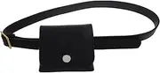 [HORIALENCE] Retro Waist Bag for Women Chunky Elastic Belt Pouch for Keys and Phone Imitation PU Design Versatile Fashion Accessory for Traveling and Hiking
