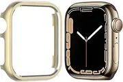 NINKI Gold Case for Apple Watch 40mm Series 6/Series 5/Series 4/SE 2 Case,Aluminium Metal Full Protective Case iWatch 6 5 4 SE Bumper Face Cover Case for Apple Watch 40mm Series 6 5 4 Case Women Men