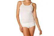 Womens Bonds 2 Pairs Cumfy Tube Long Rib Top White Plus Size Underwear Singlet