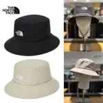 【THENORTHFACE】GTX LIGHT BUCKET HAT-黑色/淺色_米色戶外漁夫帽