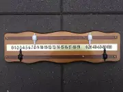Hard Wood Wooden Wall Mount Billiard Snooker Pool Scoreboard Score Board Scorer