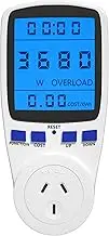 TobeBright Power Meter, Power Meter Energy Monitor, 7 Monitoring Modes, AU Plug, Overload Protection, KWH Amp Volt Electric Usage Monitor for Home Appliances, AC220-250V