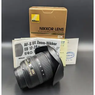 NIKON AF-S 12-24mm F/4G-DX SWM ED IF Aspherical 鏡頭（NIKON F)