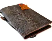 Genuine Leather case fo Iphone 14 13 12 15 Pro Max Wallet Book Xr Xs Alligator