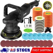 Dual Action Car Polisher Buffer Polish Machine Orbital Buffing 150mm Pad Bonnets