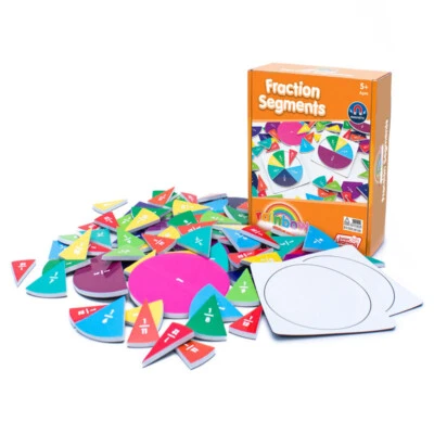 Junior Learning Fraction Segments, 78 Pieces